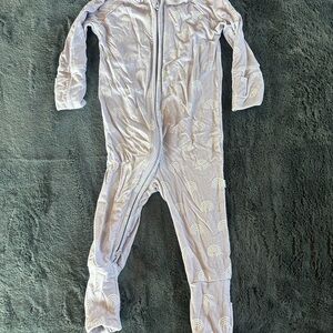 Brave Little Ones Lavender Rainbow Zip Romper